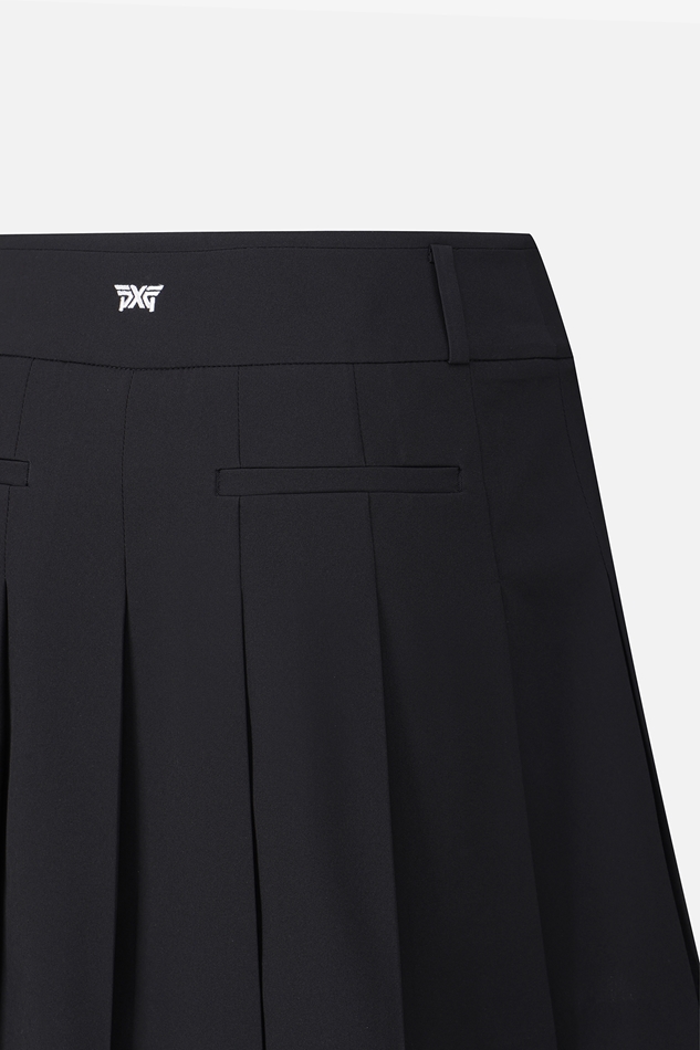 WOMEN SUMMER BIG LOGO PLEATED SKIRT
