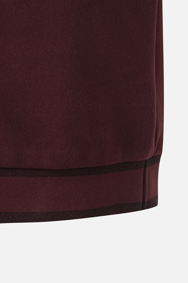 WOMEN WINTER BACK ZIP COLLAR LONG-SLEEVE