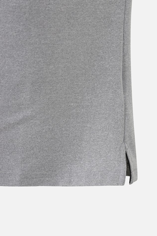 MEN ESSENTITAL BRUSHED COLLAR LONG SLEEVE PKFCM211112 M/GREY