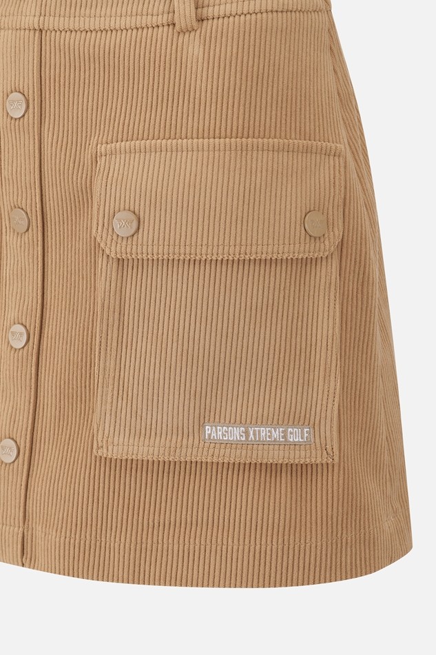 WOMEN CORDUROY SKIRT PKFCW560505 BEIGE 상품 이미지 5