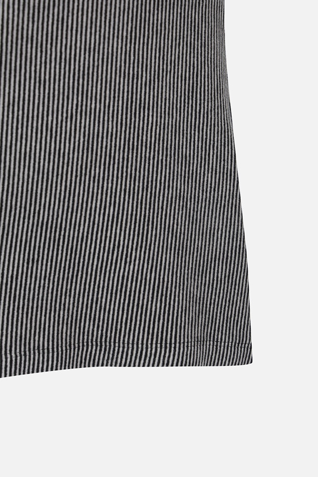 WOMEN STRIPE HIGH NECK LONG SLEEVE PKFPW110821 BLACK 상품 이미지 5