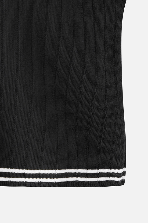 WOMEN OPEN FRONT KNIT VEST