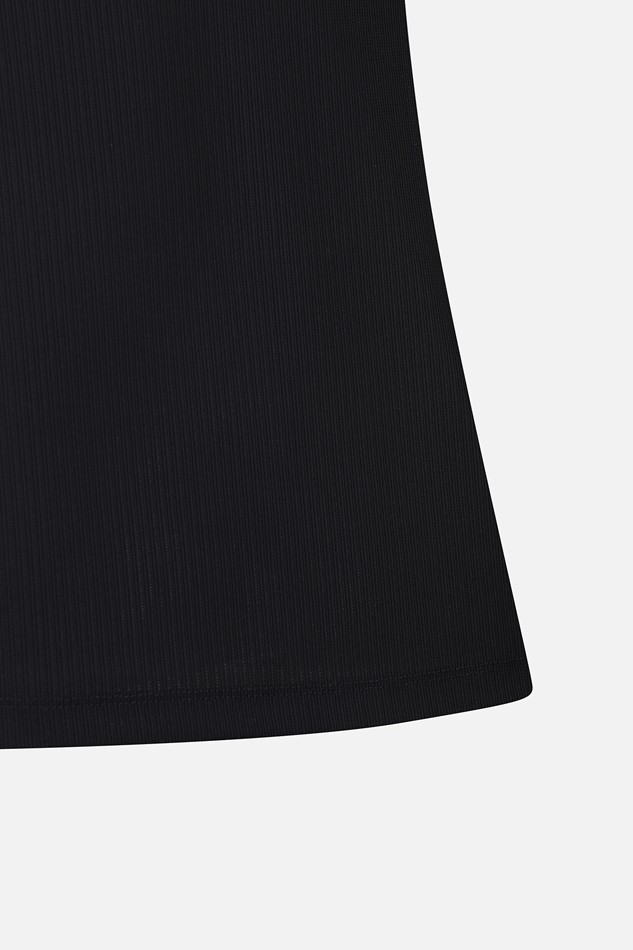 WOMEN COLOR BLOCK MIDDLE SLEEVE POLO SHORT SLEEVE