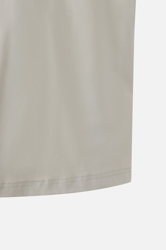 MEN COLOR CONTRAST POINT COLLAR SHORT SLEEVE