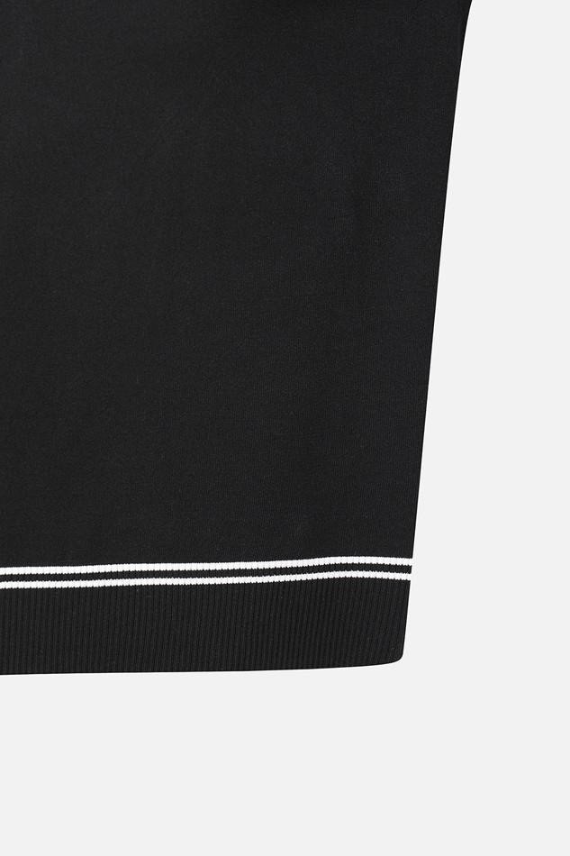 WOMEN SHORT SLEEVE HYBRID SWEATER