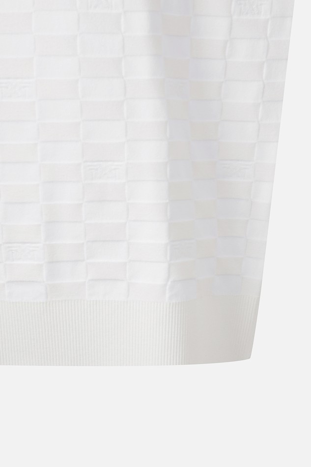 MEN JACQUARD ROUND NECK SWEATER