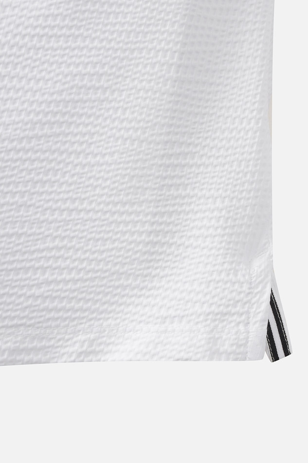 WOMEN NEW TEXTURED COLLAR SHORT SLEEVE