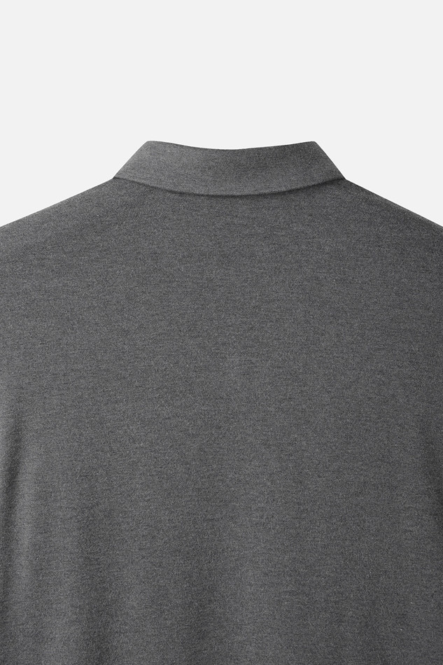 MEN RECON KNIT HYBRID COLLAR LONG SLEEVE PKWCM211412 M/GREY 상품 이미지 5