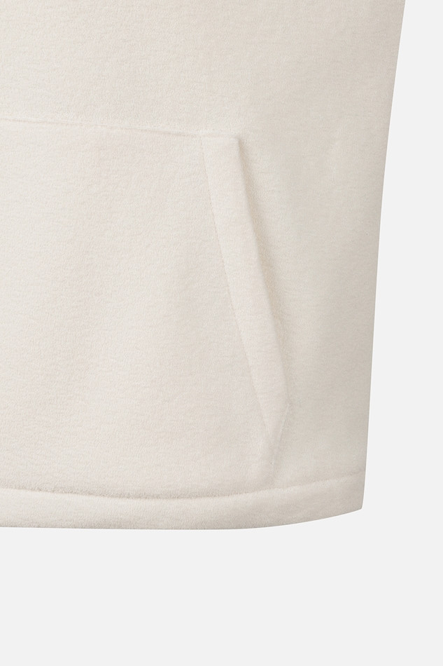 WOMEN KNIT MIX HOOD LONG SLEEVE PKWPW151301 WHITE 상품 이미지 5