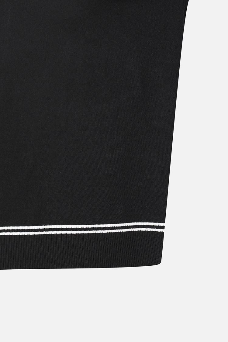 WOMEN SHORT SLEEVE HYBRID SWEATER