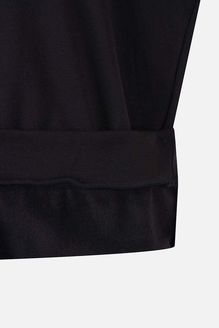 MEN RECON KNIT HYBRID COLLAR LONG SLEEVE PKWCM211421 BLACK 상품 이미지 5