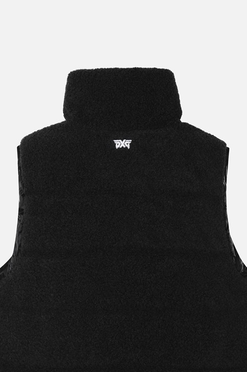 WOMEN WINTER BOUCLE FLEECE DOWN VEST