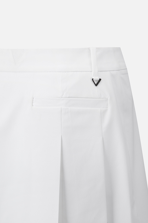WOMENS PERFORATION PLEATED SKIRT