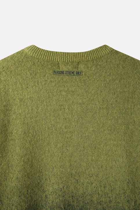 MEN GRADATION ROUND NECK SWEATER PKFCM411108 MOSS GREEN 상품 이미지 6