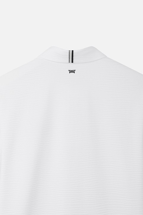 MEN TEXTURED COLLAR LONG SLEEVE