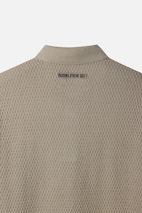 MEN TEXTURED SHORT-SLEEVED SWEATER