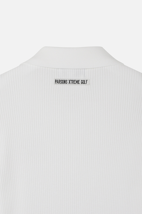 WOMEN RIBBED COLLAR SWEATER