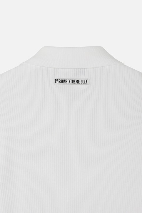 WOMEN RIBBED COLLAR SWEATER