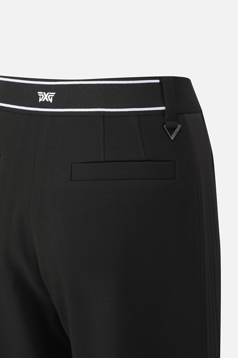 WOMEN SIDE PLEAT WIDE PANTS