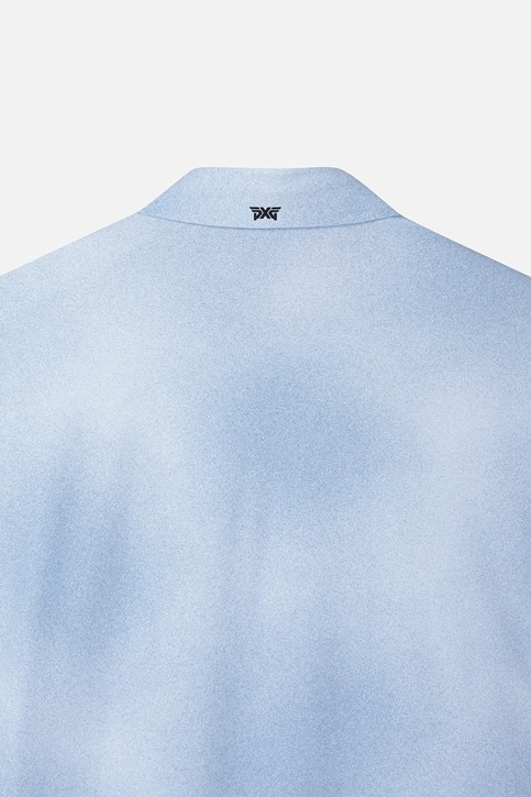 MEN GRADATION PATTERN COLLAR SHORT SLEEVE