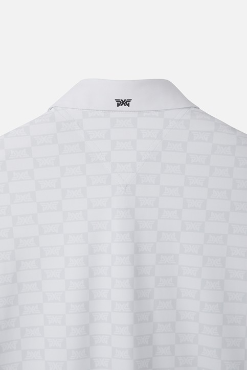 MEN MONOGRAM PATTERN COLLAR SHORT SLEEVE