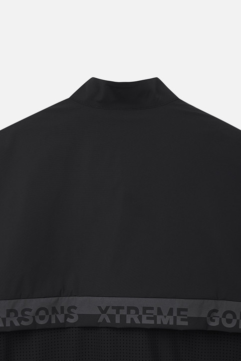 WOMEN PERFORATED ZIP-UP SHORT SLEEVE