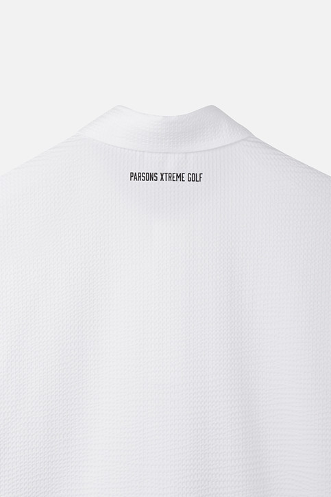 NEW TEXTURED COLLAR SHORT SLEEVE