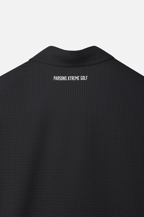 NEW TEXTURED COLLAR SHORT SLEEVE