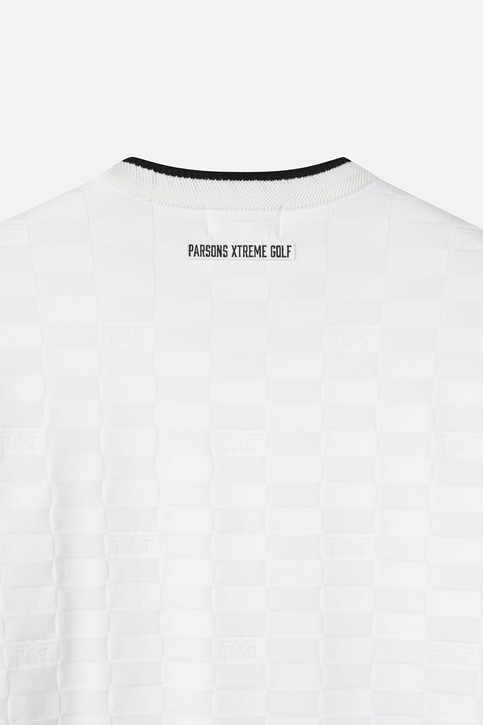 MEN JACQUARD ROUND NECK SWEATER