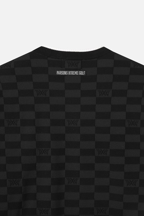 MEN JACQUARD ROUND NECK SWEATER