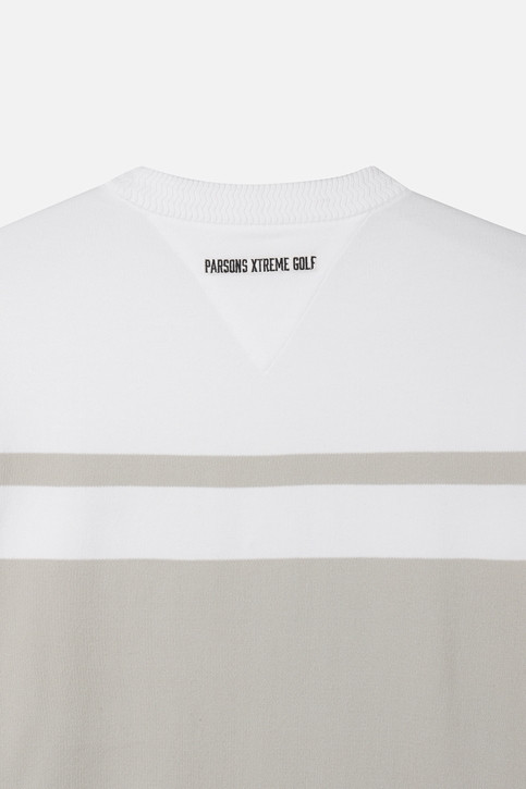 MEN COLOR BLOCKED ROUND NECK SWEATER