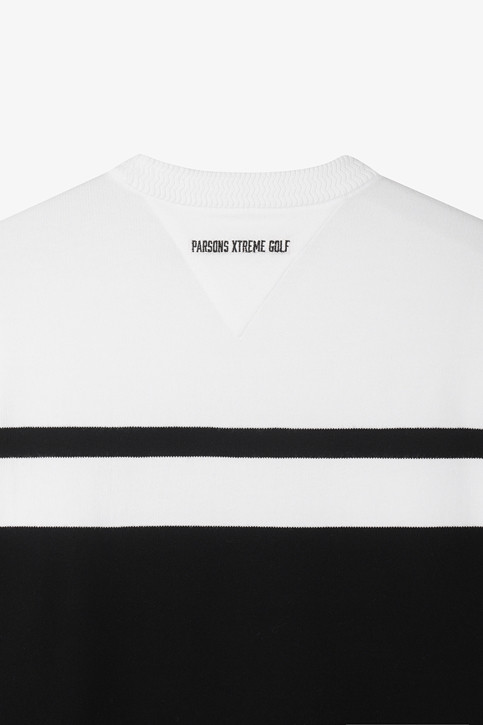 MEN COLOR BLOCKED ROUND NECK SWEATER