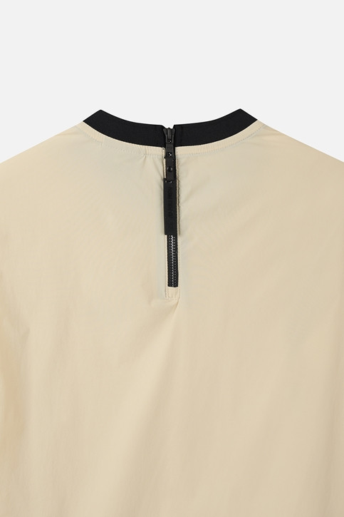 WOMEN WOVEN ROUND NECK LONG SLEEVE