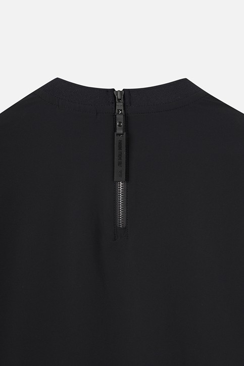 WOMEN WOVEN ROUND NECK LONG SLEEVE