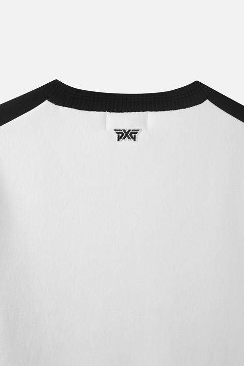 WOMEN SHORT SLEEVE ROUND NECK SWEATER