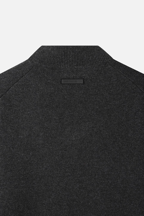 MEN GEN-X CASHEMRE BLEND SET HALF-ZIP SWEATER PKWPM411713 D/GREY 상품 이미지 6