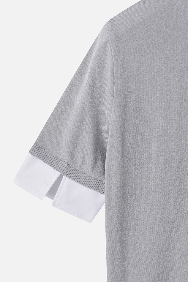WOMENS COLLARED SHORT SLEEVE KNIT