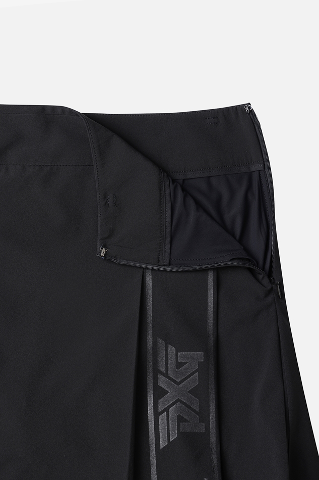 WOMEN SUMMER BIG LOGO PLEATED SKIRT