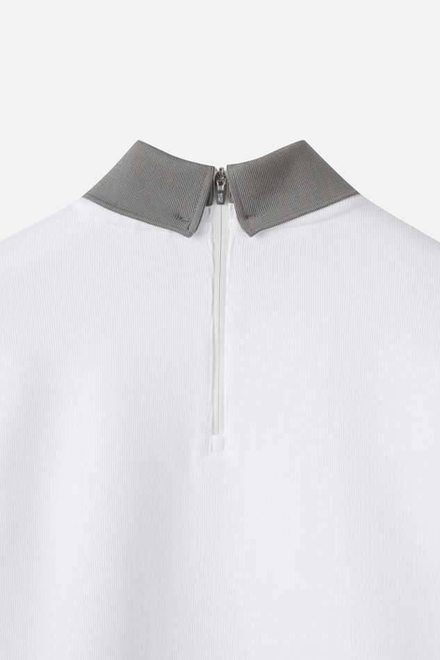 WOMEN WINTER BACK ZIP COLLAR LONG-SLEEVE