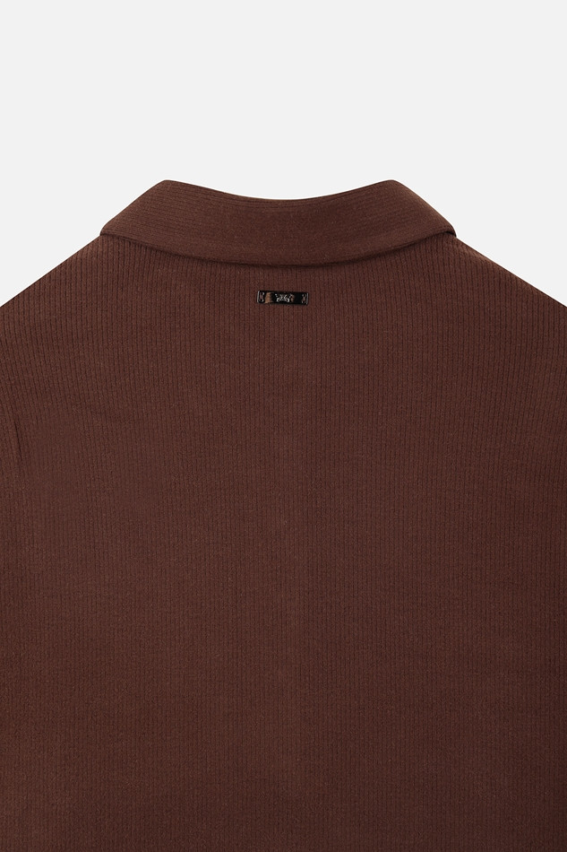 WOMEN TEXTURED LONG SLEEVE PKFCW210987 BROWN 상품 이미지 6