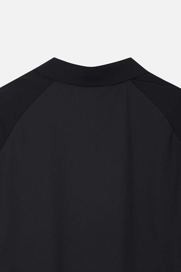 MEN WOVEN COLLAR LONG SLEEVE