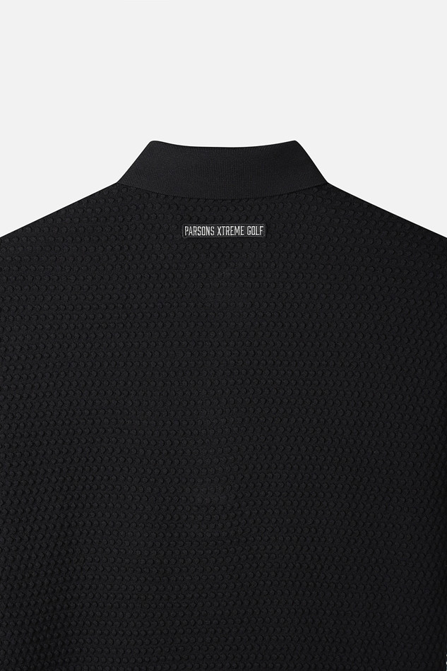 MEN TEXTURED SHORT-SLEEVED SWEATER