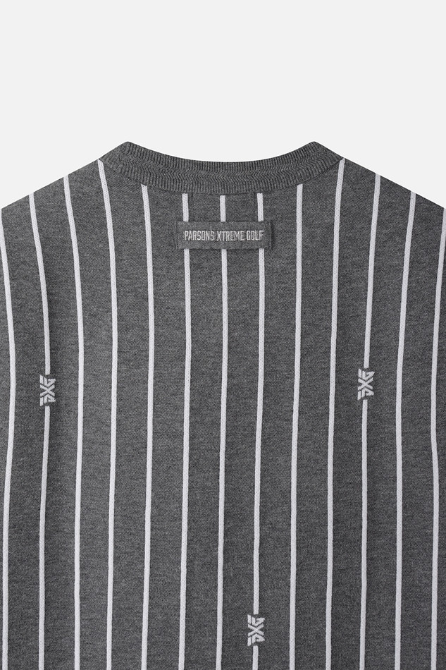 MEN STRIPE PATTERN SWEATER VEST PKFPM420312 M/GREY 상품 이미지 6