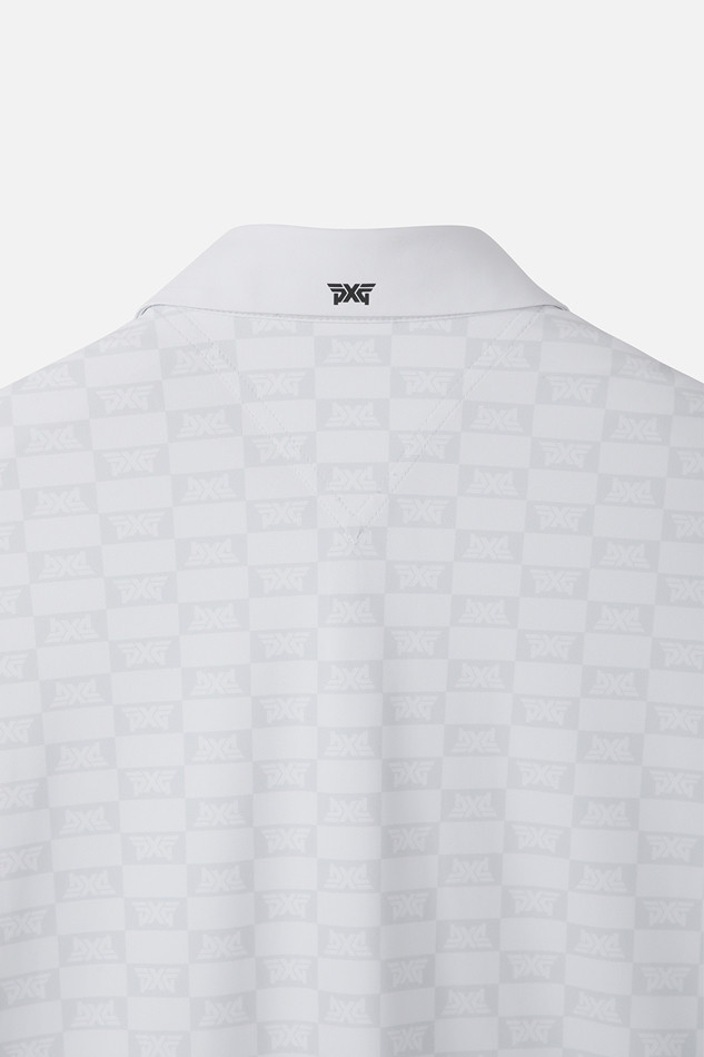 MEN MONOGRAM PATTERN COLLAR SHORT SLEEVE