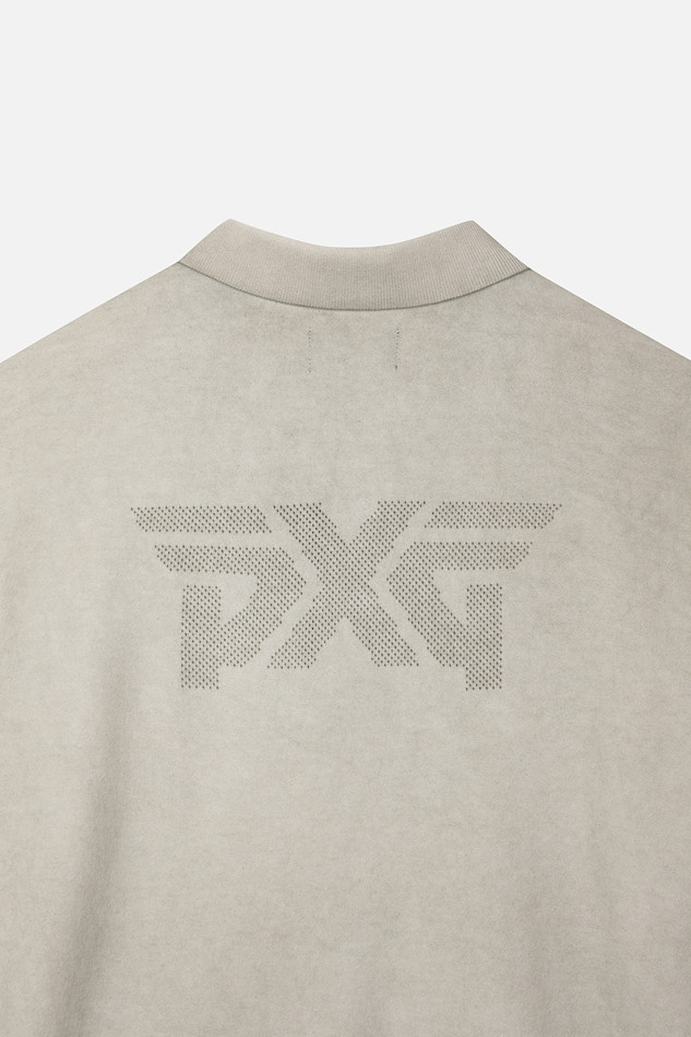 MEN TWO-TONE SHORT SLEEVE COLLAR SWEATER