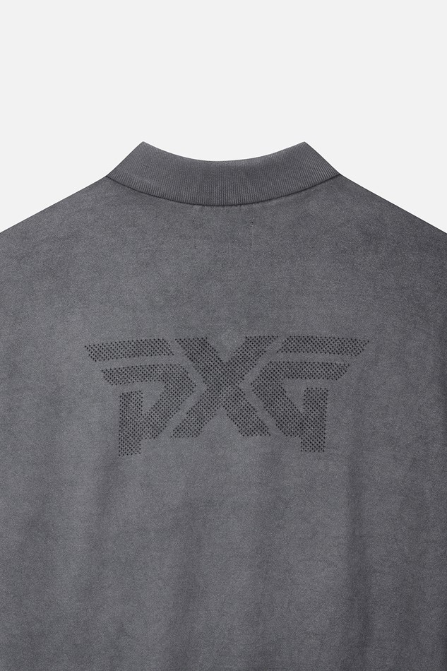 MEN TWO-TONE SHORT SLEEVE COLLAR SWEATER