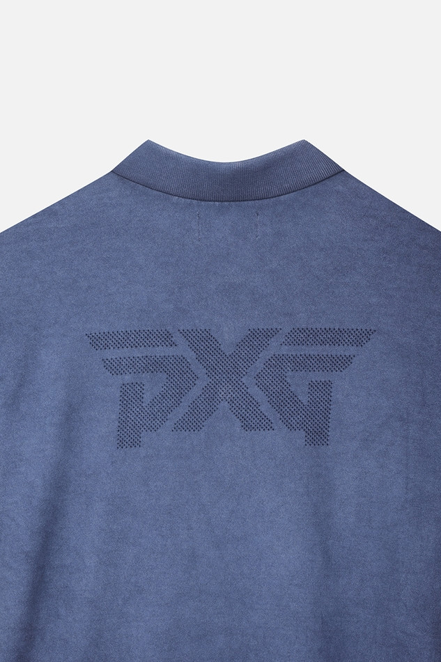 MEN TWO-TONE SHORT SLEEVE COLLAR SWEATER