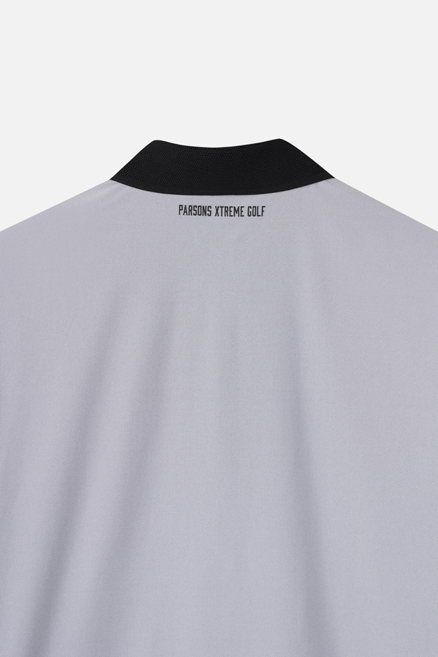 MEN LETTERING LOGO POINT COLLAR SHORT SLEEVE