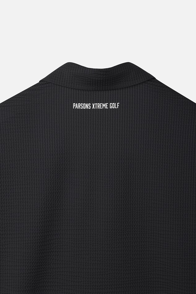 NEW TEXTURED COLLAR SHORT SLEEVE