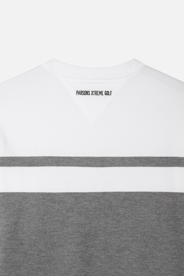 MEN COLOR BLOCKED ROUND NECK SWEATER